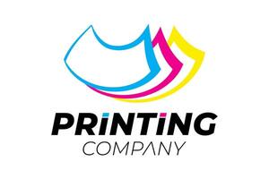 stampa azienda logo per Stampa attività commerciale vettore