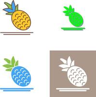 disegno dell'icona di ananas vettore