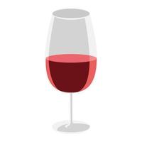 calice di vino rosso vettore