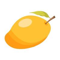 oggetto vettoriale di frutta mango cartone animato