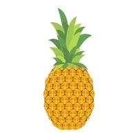 ananas ai frutti tropicali vettore