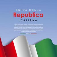 festa della repubblica sfondo vettore