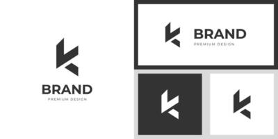 moderno lettera K logo identità design. iniziale K marca identità logo simbolo vettore