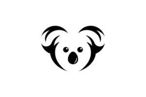 koala testa logo vettore