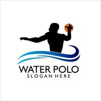 acqua polo logo simbolo illustrazione design vettore