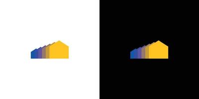 design del logo della casa colorato attraente e moderno vettore