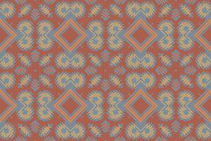 patchwork modello senza soluzione di continuità Mughal architettura motivo ricamo, ikat ricamo design per Stampa scandinavo modello saree etnico Natività zingaro modello vettore