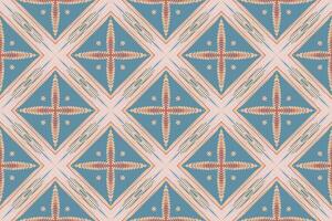 bukhara modello senza soluzione di continuità bandana Stampa seta motivo ricamo, ikat ricamo design per Stampa figura tribale inchiostro su stoffa patola sari vettore