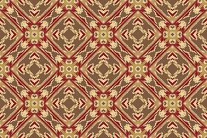 moda modello senza soluzione di continuità nativo americano, motivo ricamo, ikat ricamo design per Stampa australiano tenda modello geometrico cuscino modello Kurti Mughal fiori vettore