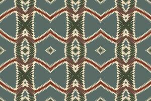 Kurti modello senza soluzione di continuità scandinavo modello motivo ricamo, ikat ricamo design per Stampa struttura tessuto saree sari tappeto. kurta patola saree vettore