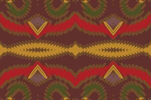 ghagra modello senza soluzione di continuità Mughal architettura motivo ricamo, ikat ricamo design per Stampa jacquard slavo modello folclore modello kente arabesco vettore