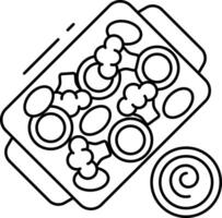 proteina pasto schema illustrazione vettore