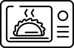 cottura al forno forno schema illustrazione vettore
