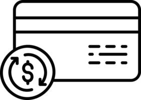 credito carta schema illustrazione vettore