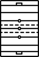 Rugby stadio schema illustrazione vettore