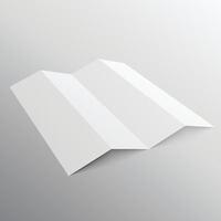 trifold opuscolo modello nel prospettico stile design illustrazione vettore