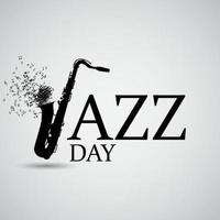 sfondo del giorno del jazz. illustrazione vettoriale