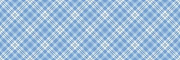 decorare dai un'occhiata tartan, mescolare tessuto sfondo tessile. adolescenziale modello plaid senza soluzione di continuità struttura nel leggero e blu colori. vettore