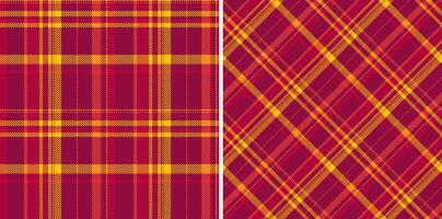 senza soluzione di continuità struttura tartan di tessuto modello sfondo con un' plaid tessile dai un'occhiata. impostato nel pendenza colori. superiore moda tendenze per il anno. vettore