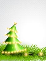 albero di Natale verde vettore