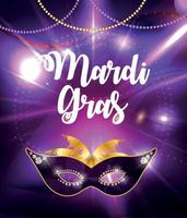 mardi gras brochure template.celebration biglietto di auguri backround. illustrazione vettoriale