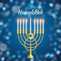 felice hanukkah, sfondo festa ebraica. illustrazione vettoriale. hanukkah è il nome della festa ebraica. vettore