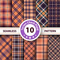 Classico scozzese, Merry Christmas check plaid seamless patterns. vettore