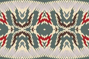 kilim modello senza soluzione di continuità Mughal architettura motivo ricamo, ikat ricamo design per Stampa infinito arabesco stoffa dupatta scialle bandana Stampa seta kurta uomini vettore