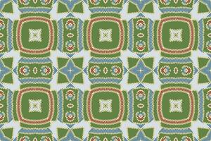 seta tessuto patola sari modello senza soluzione di continuità Mughal architettura motivo ricamo, ikat ricamo design per Stampa australiano tenda modello geometrico cuscino modello Kurti Mughal fiori vettore