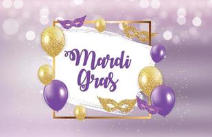 mardi gras brochure template.celebration biglietto di auguri backround. illustrazione vettoriale