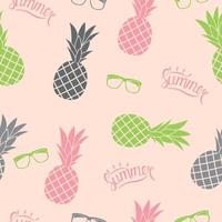 ananas, naturale, seamless, modello, fondo, vettore, illustration vettore