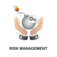 rischio gestione icona. 3d illustrazione a partire dal esg collezione. creativo rischio gestione 3d icona per ragnatela disegno, modelli, infografica e Di Più vettore