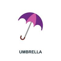 ombrello icona. semplice elemento a partire dal autunno collezione. creativo ombrello icona per ragnatela disegno, modelli, infografica e Di Più vettore