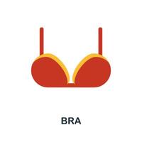 reggiseno piatto icona. colore semplice elemento a partire dal Abiti collezione. creativo reggiseno icona per ragnatela disegno, modelli, infografica e Di Più vettore