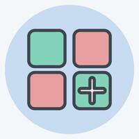 icona app. relazionato per pulsante Scarica simbolo. piatto stile. semplice design illustrazione vettore