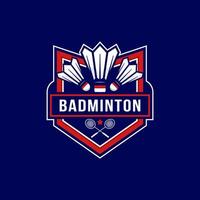 badminton logo distintivo modello vettore