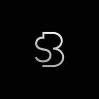 il logo con la lettera iniziale bs è moderno ed elegante, adatto a loghi per prodotti di gioielleria e altri 4 vettore