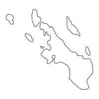poum comune carta geografica, amministrativo divisione di nuovo caledonia. illustrazione. vettore
