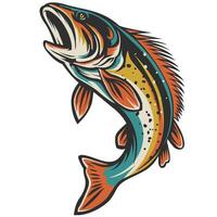 pesce pesca illustratore design modello vettore