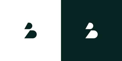 design del logo iniziale della lettera b moderno ed elegante vettore