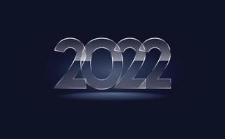 felice anno nuovo 2022 augurando celebrazione vetro trasparente script testo scritte celebrare festival premium moderno minimal alfabeto lettere numeriche file vettoriale modificabile