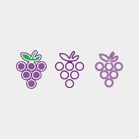 frutta icona e frutta logo design fresco frutta tropicale natura cibo illustrazione vettore