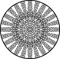 mandala pagine di libri da colorare, ornamento rotondo decorativo a forma di fiore, vettore orientale, modelli di terapia antistress, elementi di design intrecciati, vettore di loghi yoga