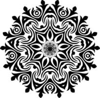 mandala pagine di libri da colorare, ornamento rotondo decorativo a forma di fiore, vettore orientale, modelli di terapia antistress, elementi di design intrecciati, vettore di loghi yoga