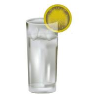 illustrazione di acqua di limone vettore