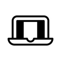 il computer portatile icona simbolo design illustrazione vettore