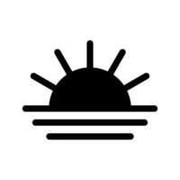 mattina icona simbolo design illustrazione vettore