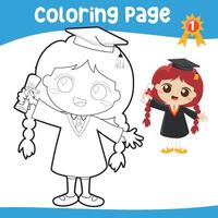 colorazione foglio di lavoro pagina. educativo stampabile colorazione foglio di lavoro. stampabile attività pagina per bambini. apprendimento gioco. file. vettore