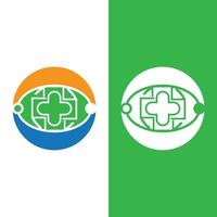 design del logo medico sanitario vettore