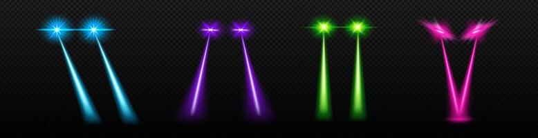 laser colore travi a partire dal occhi impostato vettore